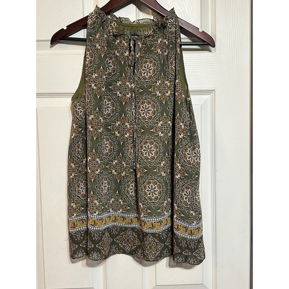 Max‎ Edition Tank Top Womens Small Floral Boho Sleeveless Lightweight Blouse